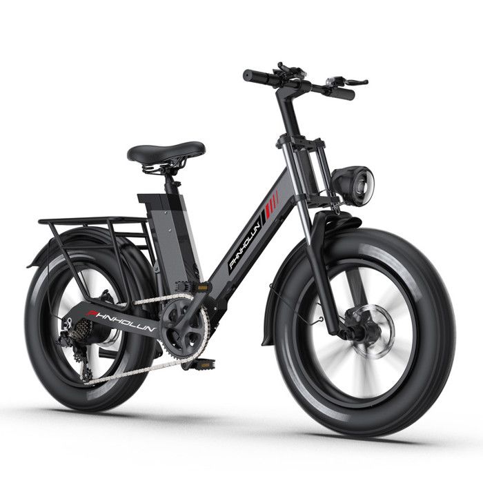 Vélo électrique Phnholun C6 PRO 20 x 4,0 pouces 1 000 W à gros pneus avec batterie 17,5 Ah