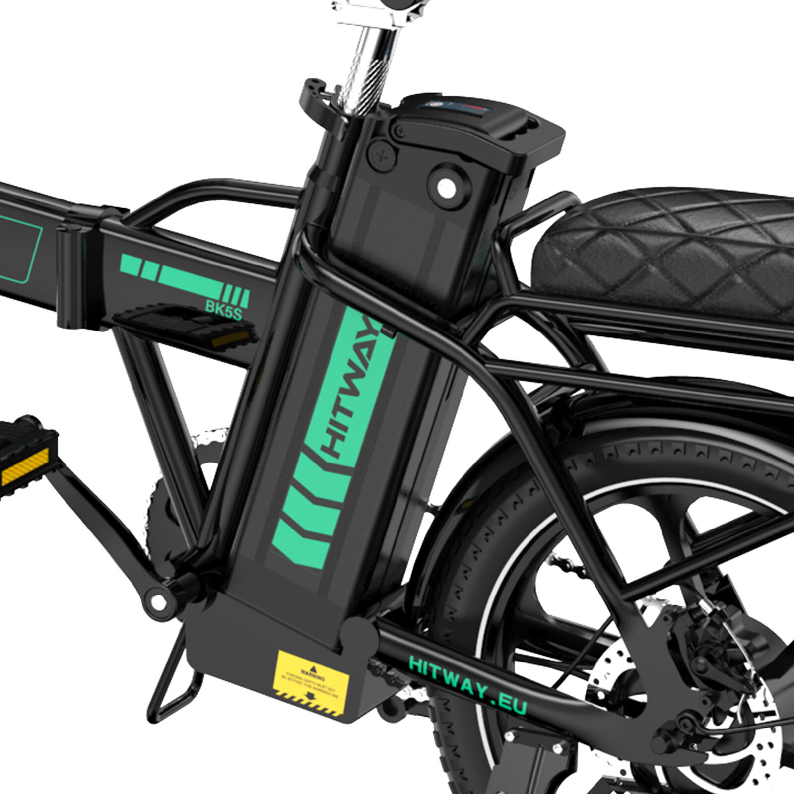 Vélo électrique pliant 16" 13ah 100km BK5 APP – Image 2