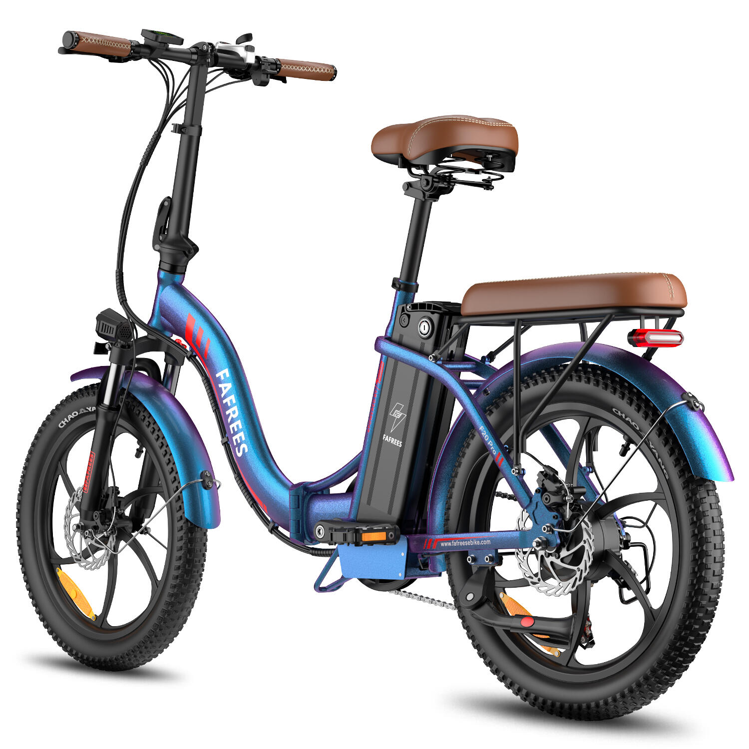Vélo électrique pliant FAFREES F20 Pro avec batterie 20 Ah et 7 vitesses
