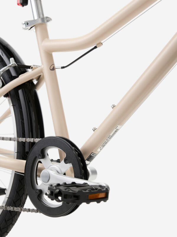 Vélo tout chemin enfant 24 pouces 9-12 ans, BTWIN 500 beige