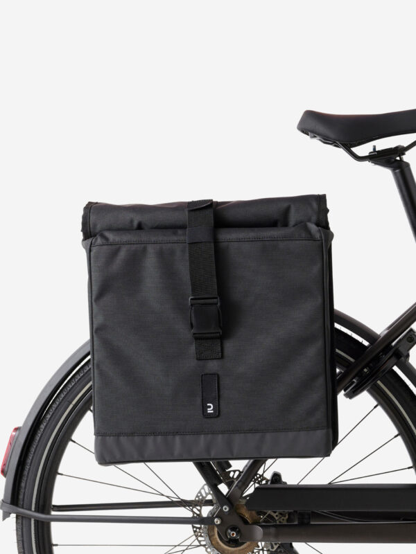 SACOCHE DOUBLE VELO 2X20L 500 NOIRE