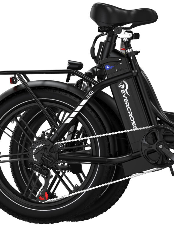Vélo électrique pliable Adulte Fat tire 20*4.0 Batterie13Ah- EK6 Noir