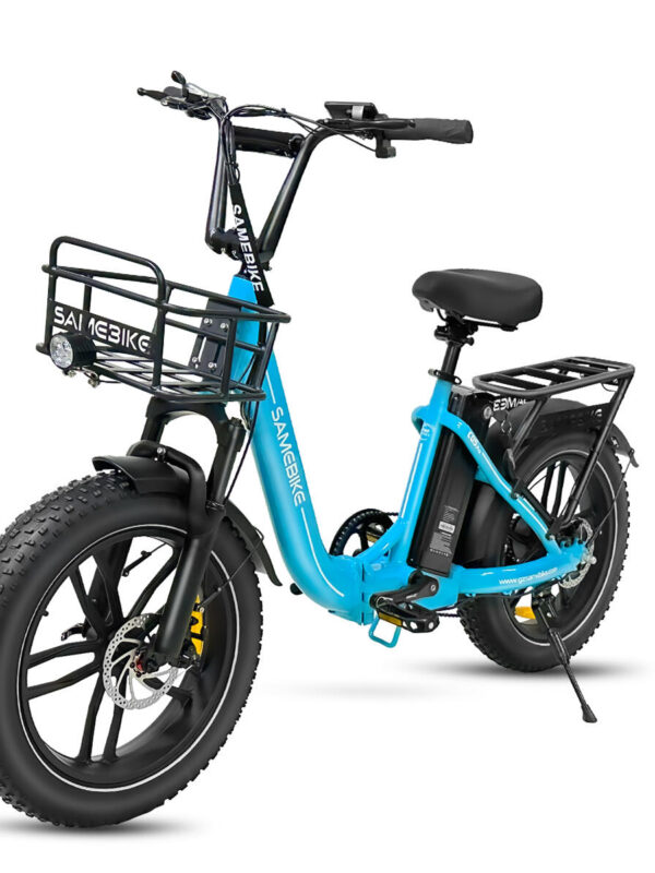 Vélo électrique pliant Samebike C05 Pro avec panier et batterie 36V 13AH