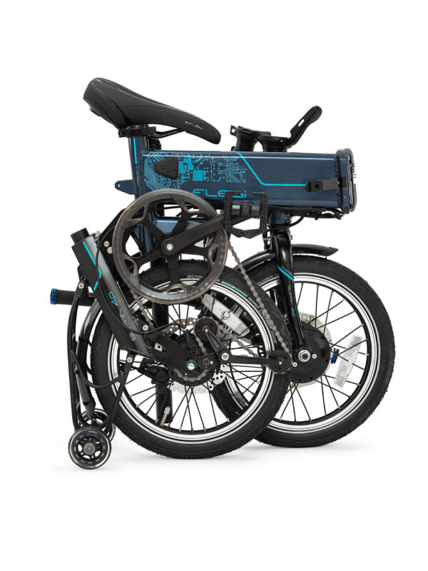 Vélo électrique pliant Supra 4.0+ Tech navy| Roues 16" | Autonomie 90 km