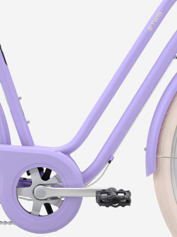 Vélo de ville cadre bas 520 violet lavander