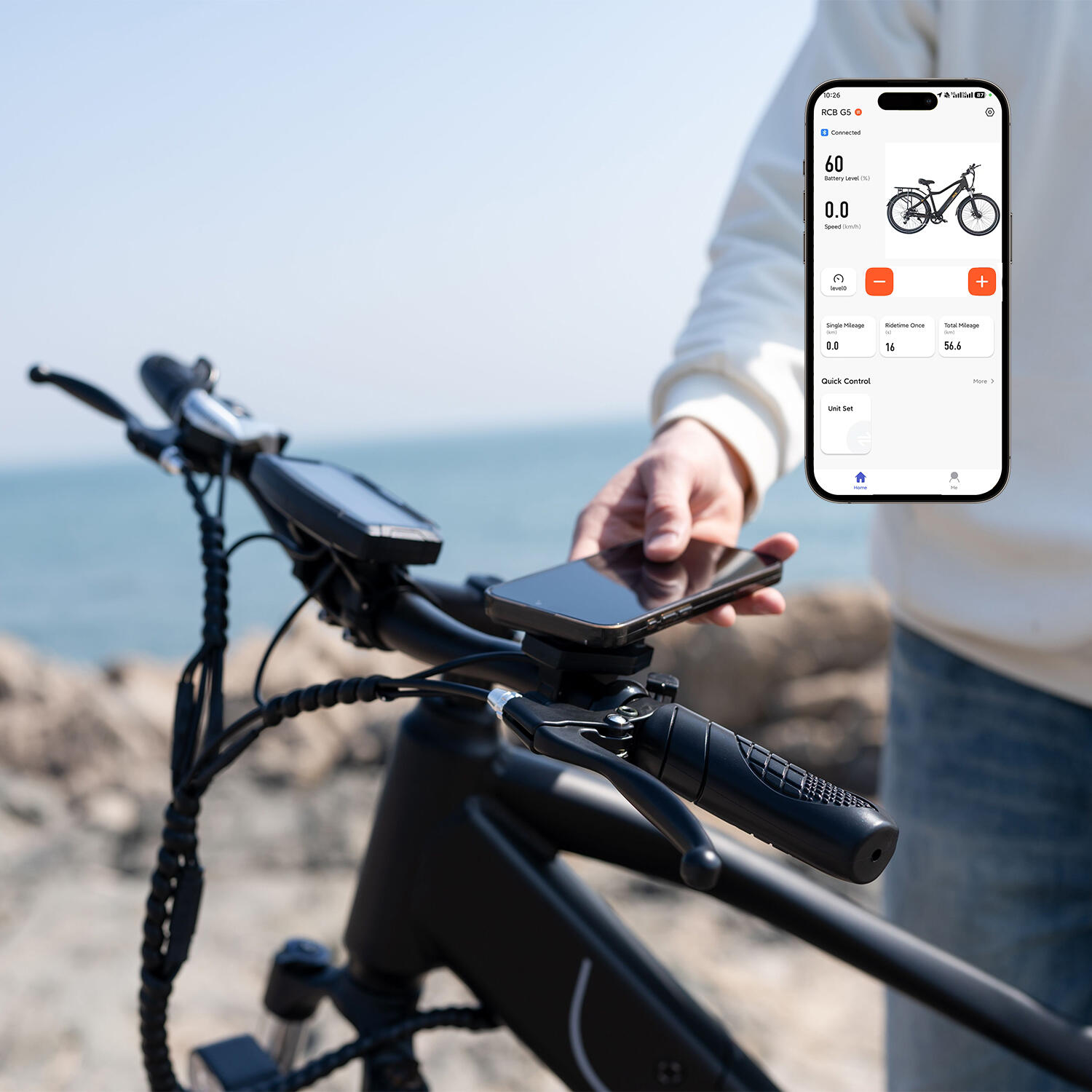 Vélo électrique E-Bike, Adulte RCB-G5, 27,5 pouces, capteur de couple, APP & NFC – Image 2
