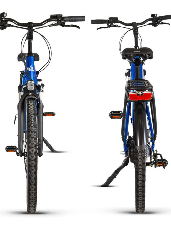 UB100B | Ebike Urbain Polyvalent | Autonomie jusqu'à 140 km | Bleu | 28"