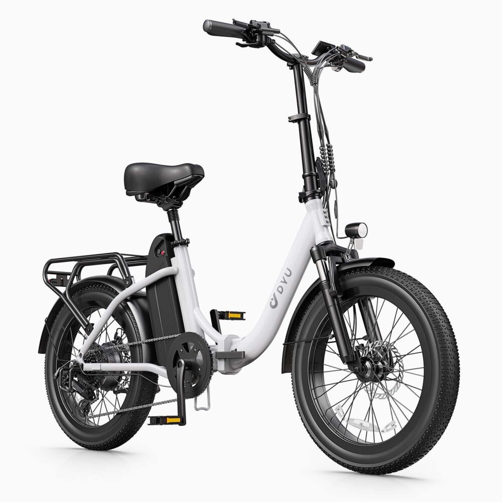 Vélo électrique pliant DYU C9, moteur 250 W, batterie 48 V 15,6 Ah
