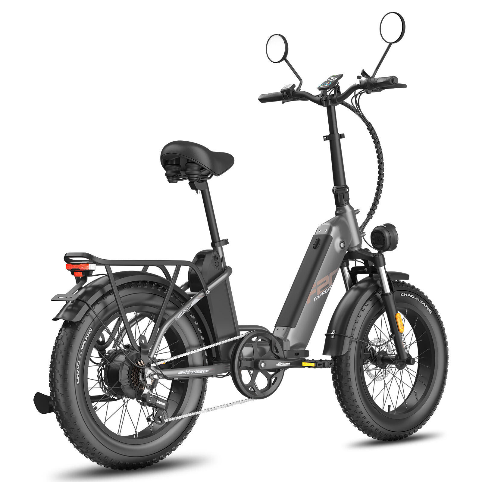 Vélo électrique FAFREES FF20 Polar à double batterie, freins hydrauliques