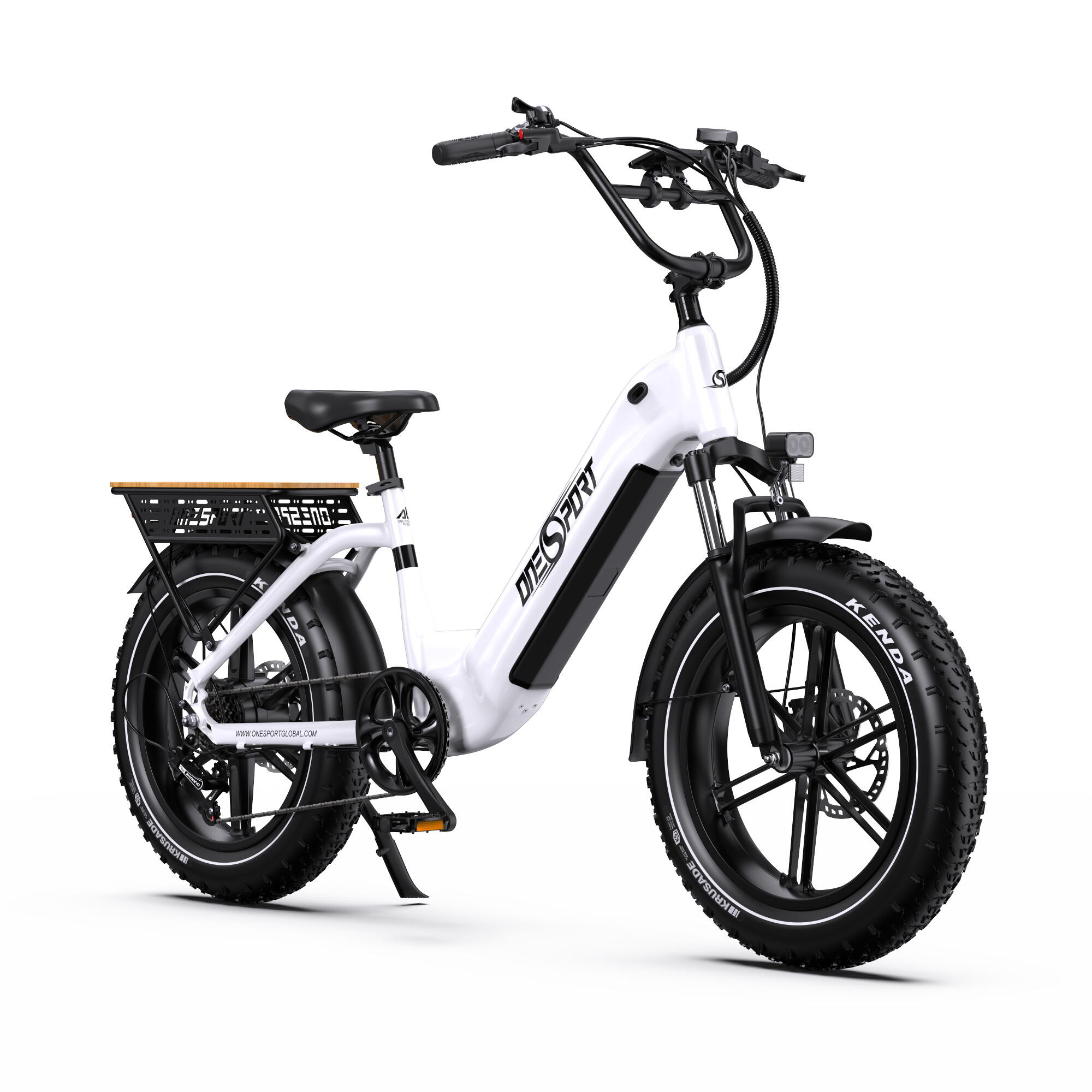 Vélo électrique OT08 pour adultes, 20 pouces, pneus épais