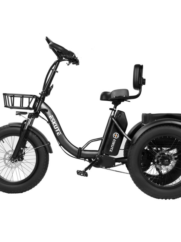 Vélo cargo électrique ESKUTE T302 PRO 20" - Moteur 250 W - Batterie 48 V 20,8 Ah